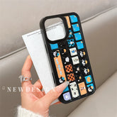 3D Cartoon Kitty Bread Phone Case with Holder & Lanyard
